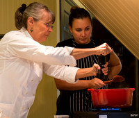 Lee & daughter Kathryn, are a team in the kitchen